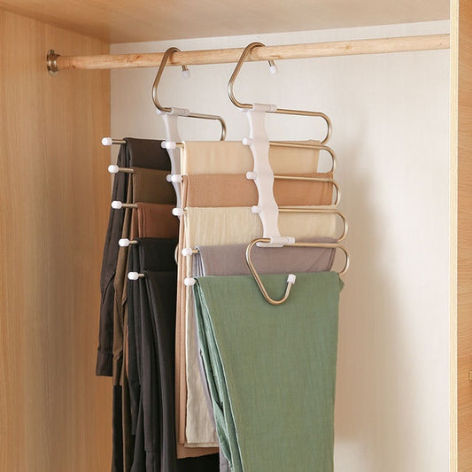 Folding pants hanger