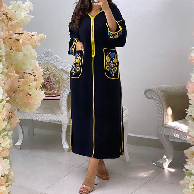 Women Long Dress Dubai Abaya Fashion Hijab