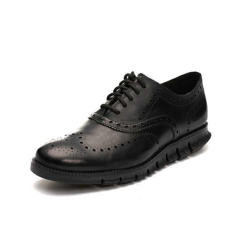 Leather Shoes Men's Autumn Business Shoes Men's Thick-soled Men's Shoes Large Size Casual Shoes