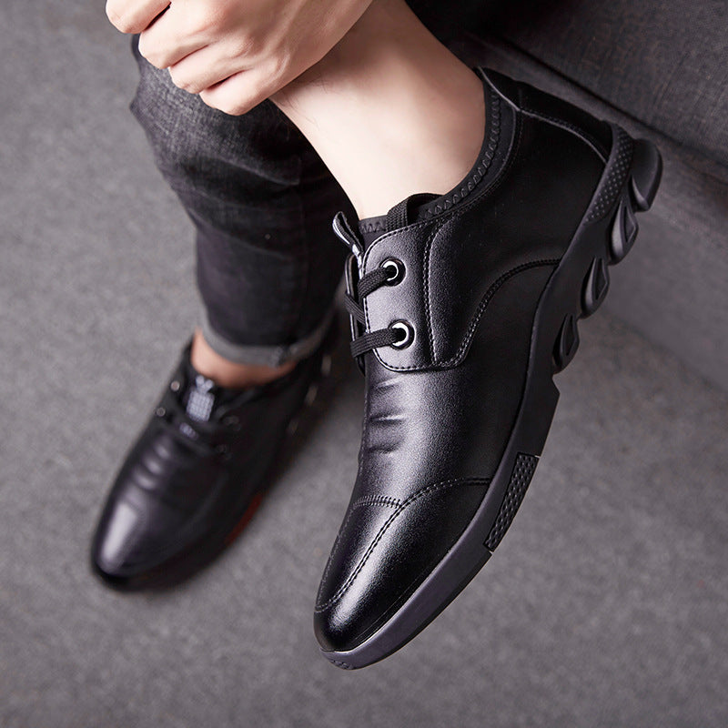 Men's Shoes New Casual Shoes Soft Leather Foot Men's Leather Shoes