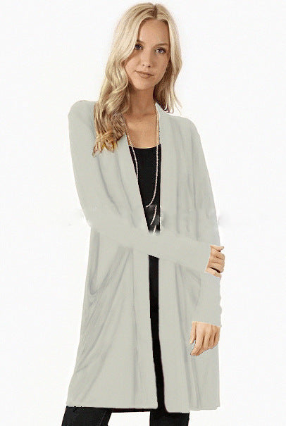 Cardigan long-sleeved mid-length cardigan