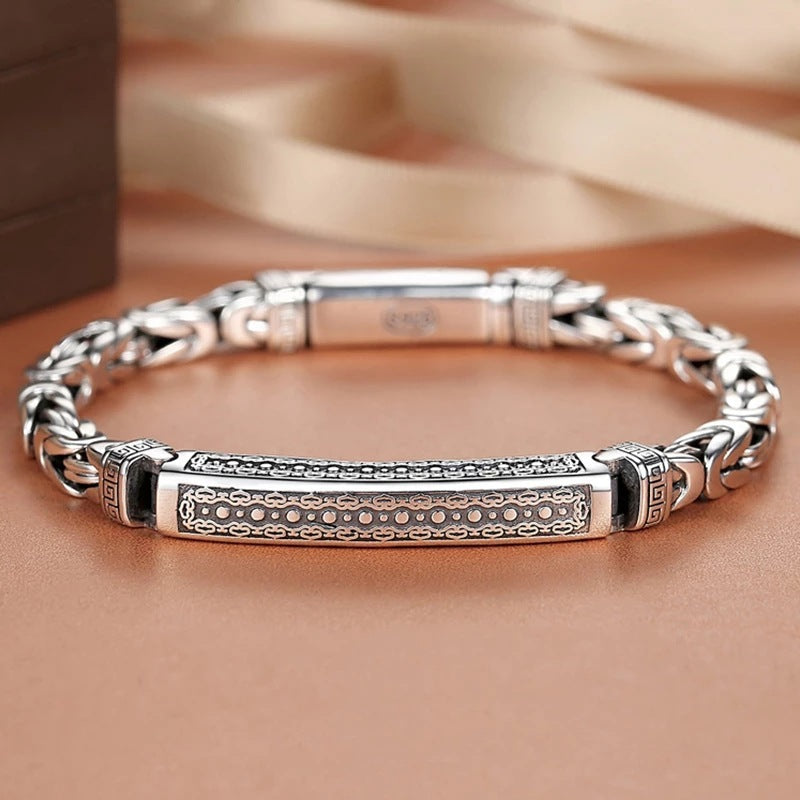 Bracelet Men's Trend Of Retro Peace Pattern Weaving