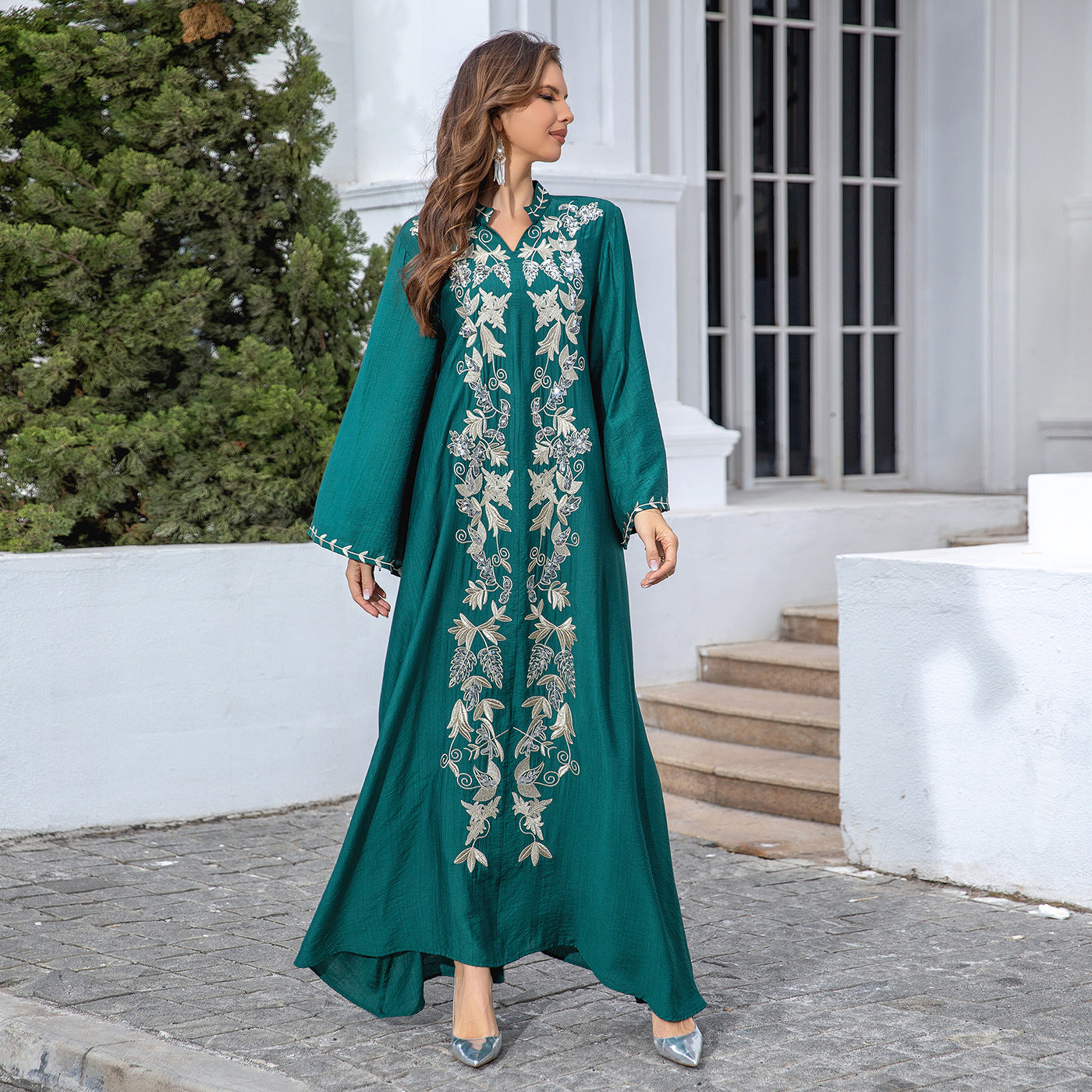 Embroidered Dress Evening Dubai Women's Dress