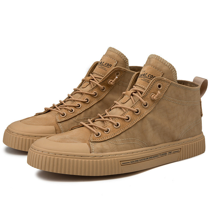 High-top canvas shoes men's shoes