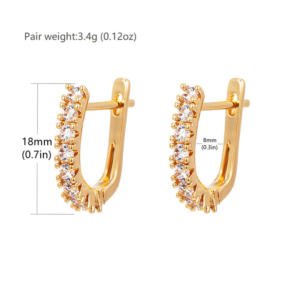 High Quality Classic Zircon Women's Earrings