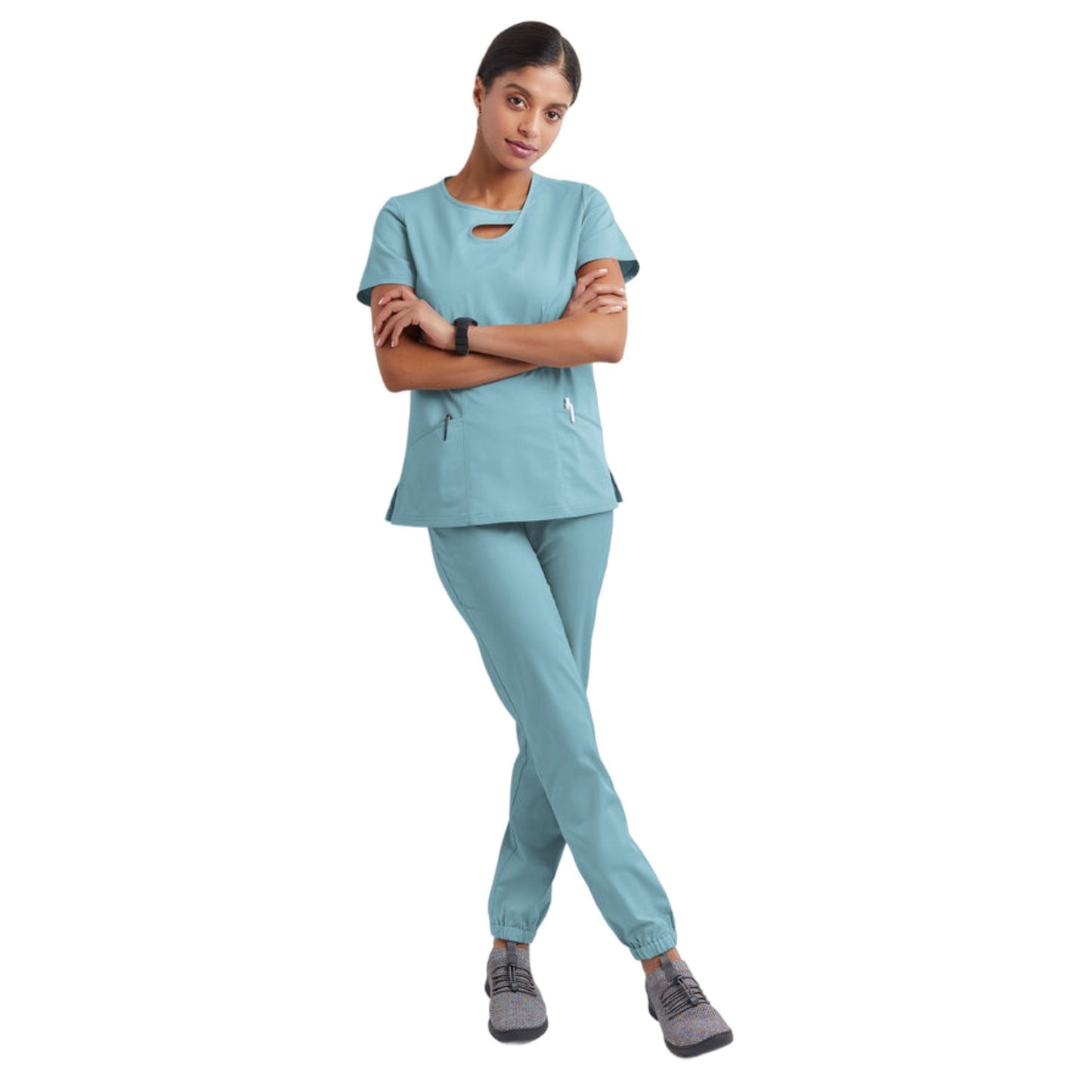 Short Sleeve Hollow Work Clothes Hospital Operating Room Hand-washing Clothes Suit