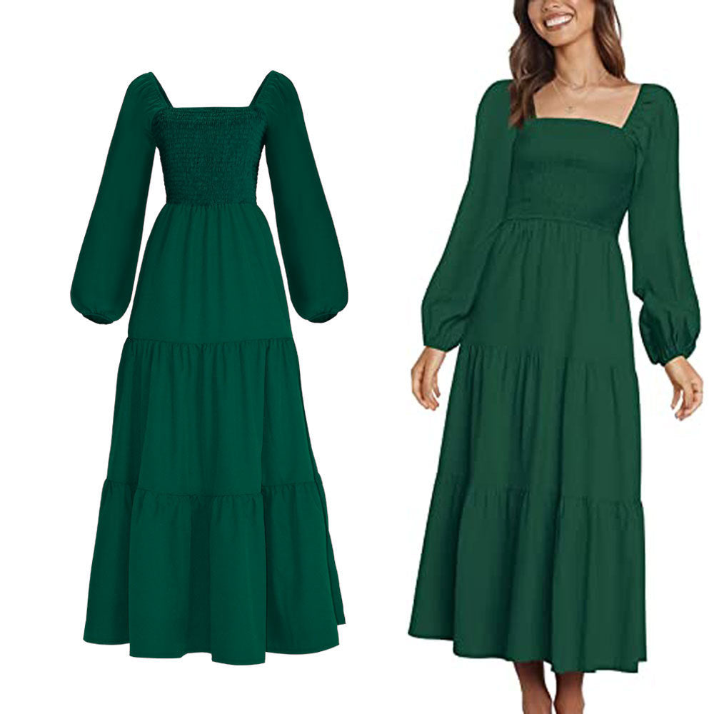 Medieval Retro Idyllic Dress Women