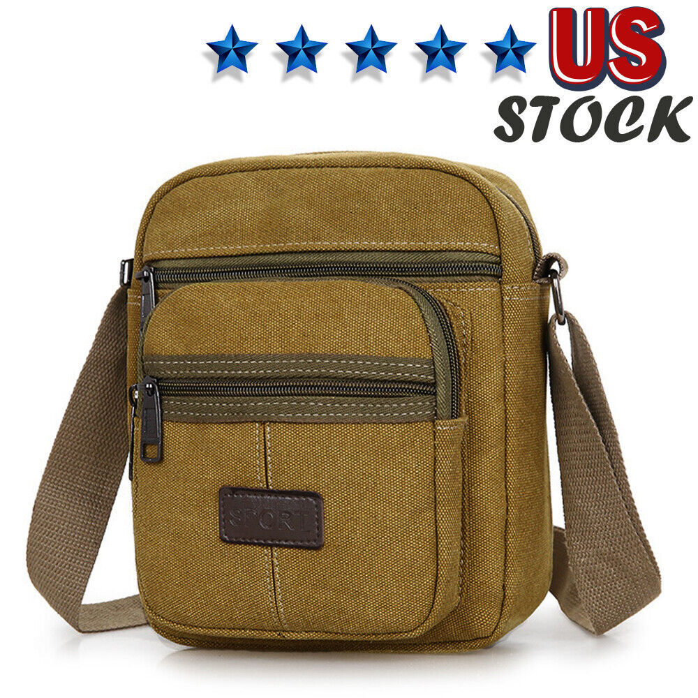 Crossbody Bag Canvas Bags Casual Shoulder Satchel Handbag Pouch Messenger Unisex