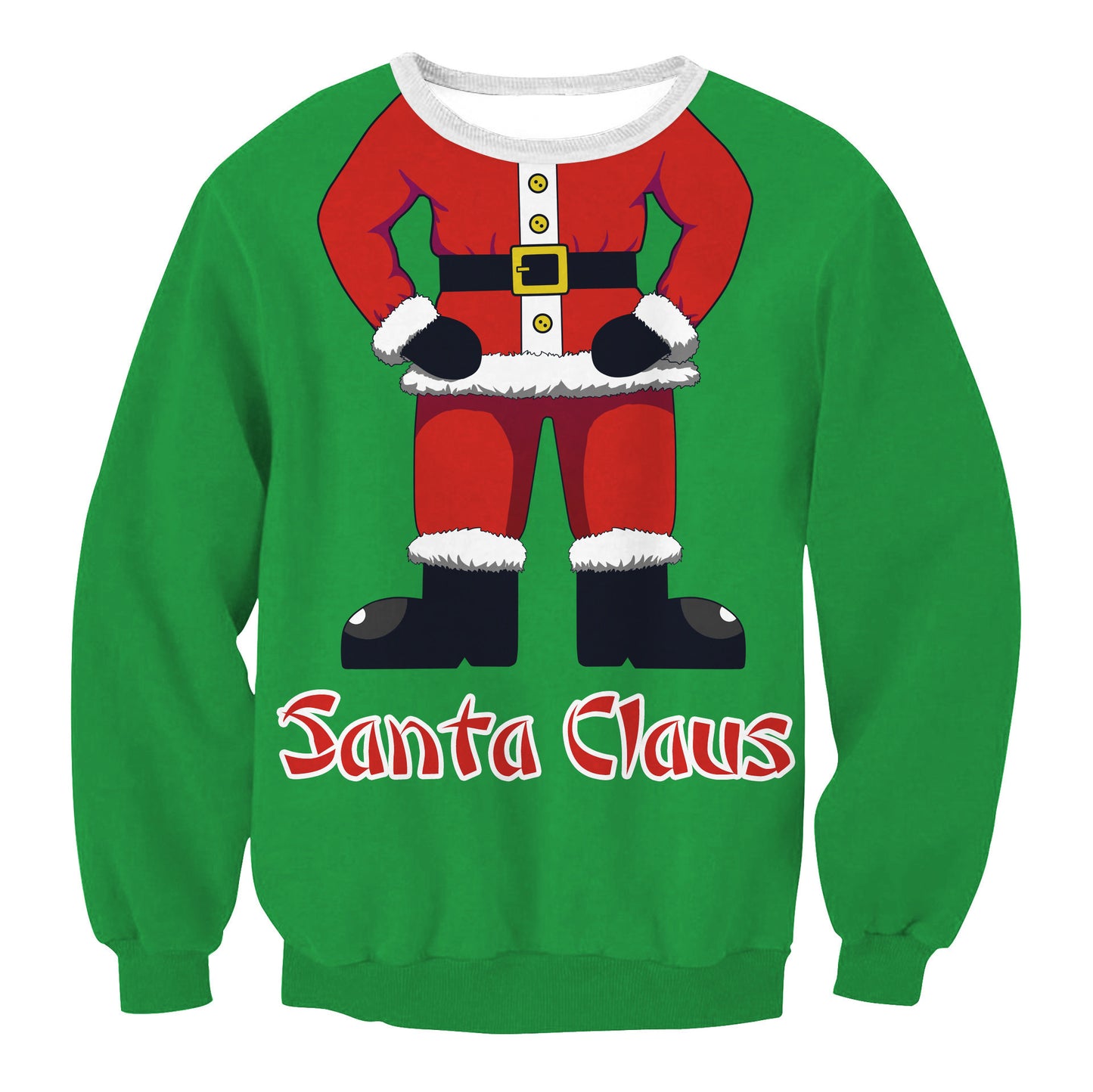 Autumn Winter Fashion Ugly Christmas Sweater Santa Elf Funny Pullover Womens Mens Print Sweaters Tops Clothing