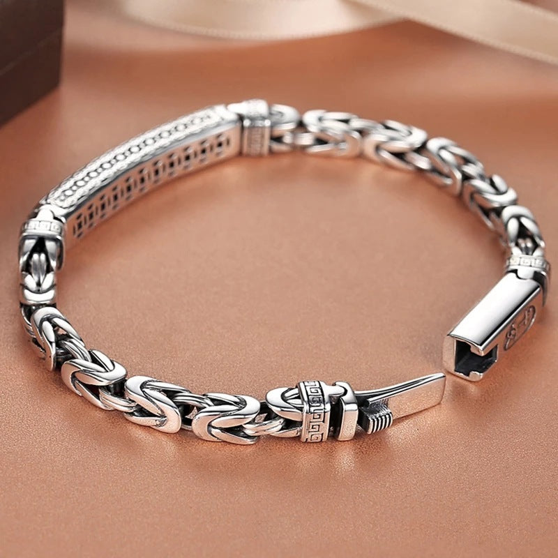 Bracelet Men's Trend Of Retro Peace Pattern Weaving