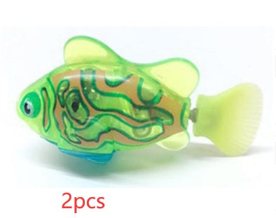 Cat Interactive Electric Fish Water Toy For Indoor Play Swimming Robot Fish Toys For Cat Dog Pet Baby Swimmer Bath Robofish Toys