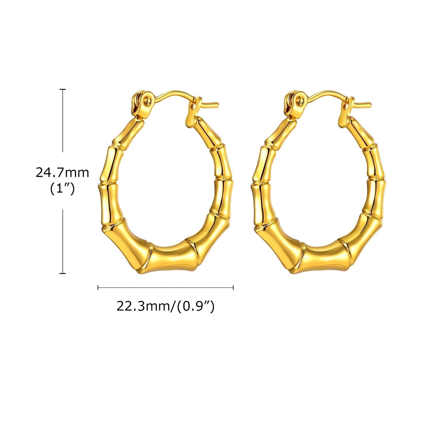 Fashion Personality All-match Special-interest Design Bamboo Earrings